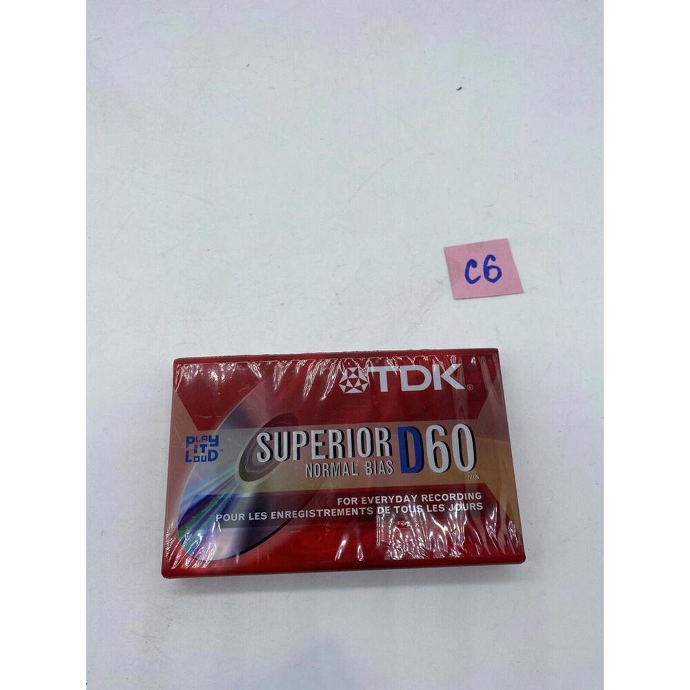 TDK Superior D60 Normal Bias IEC 1/Type 1 Sealed (Single Cassette)